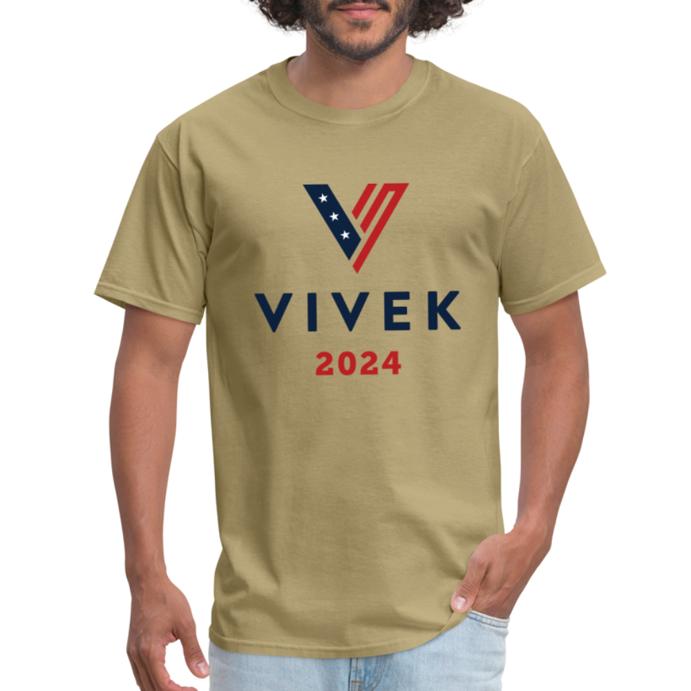 Vivek 2024 T-Shirt (Vivek Ramaswamy for President) - khaki