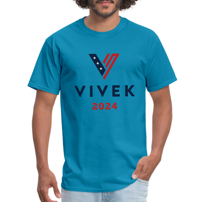 Vivek 2024 T-Shirt (Vivek Ramaswamy for President) - turquoise