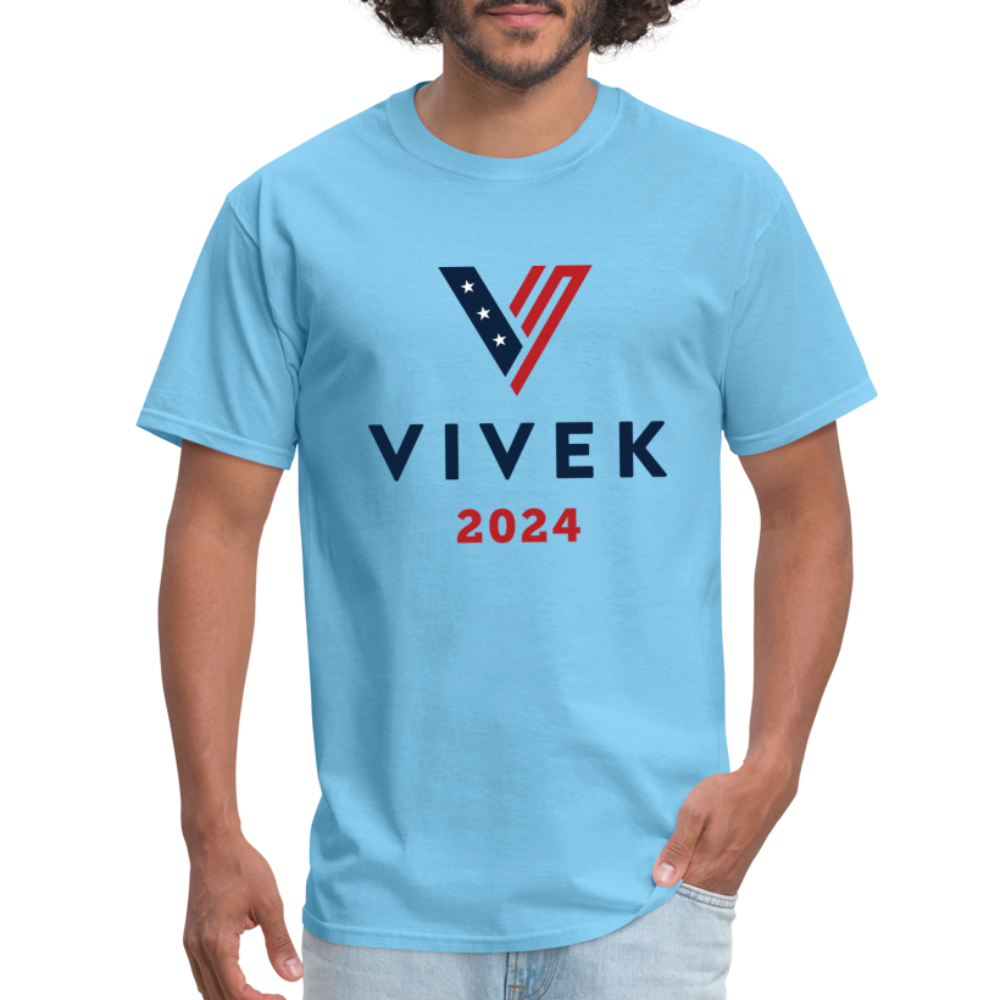 Vivek 2024 T-Shirt (Vivek Ramaswamy for President) - aquatic blue
