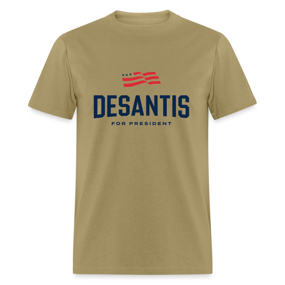 Ron Desantis T-Shirt (for President 2024) - khaki