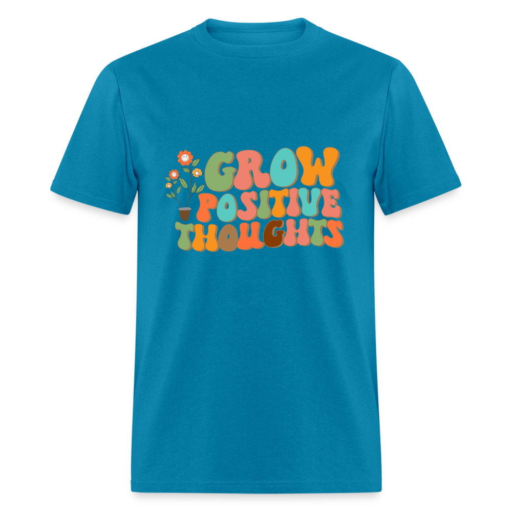 Grow Positive Thoughts T-Shirt - turquoise