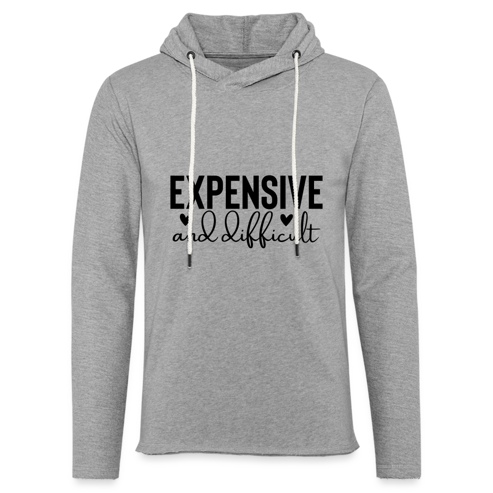 Expensive and Difficult Lightweight Terry Hoodie - heather gray