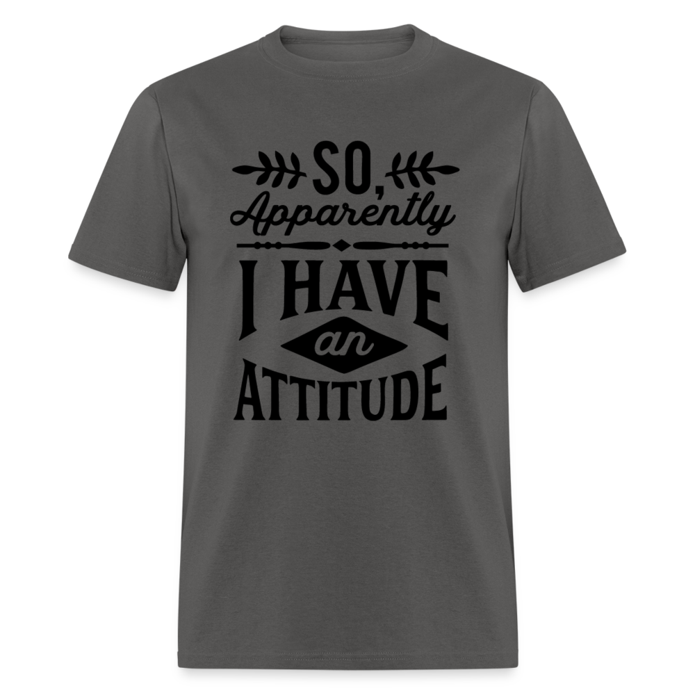 So Apparently I Have An Attitude T-Shirt - charcoal