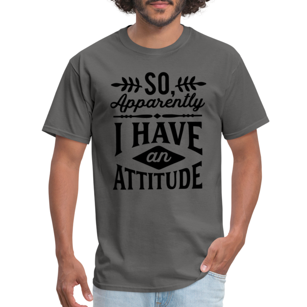 So Apparently I Have An Attitude T-Shirt - charcoal