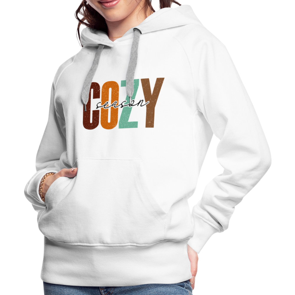 Cozy Season Women’s Premium Hoodie - white