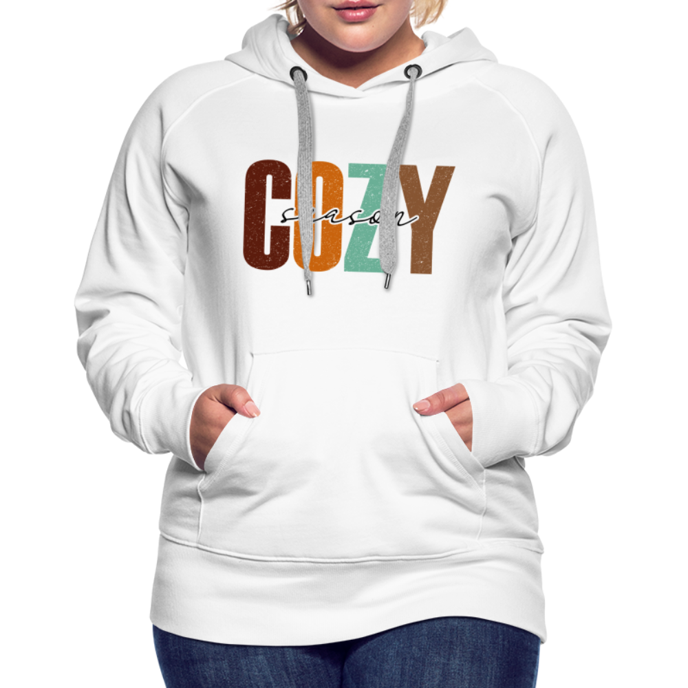 Cozy Season Women’s Premium Hoodie - white