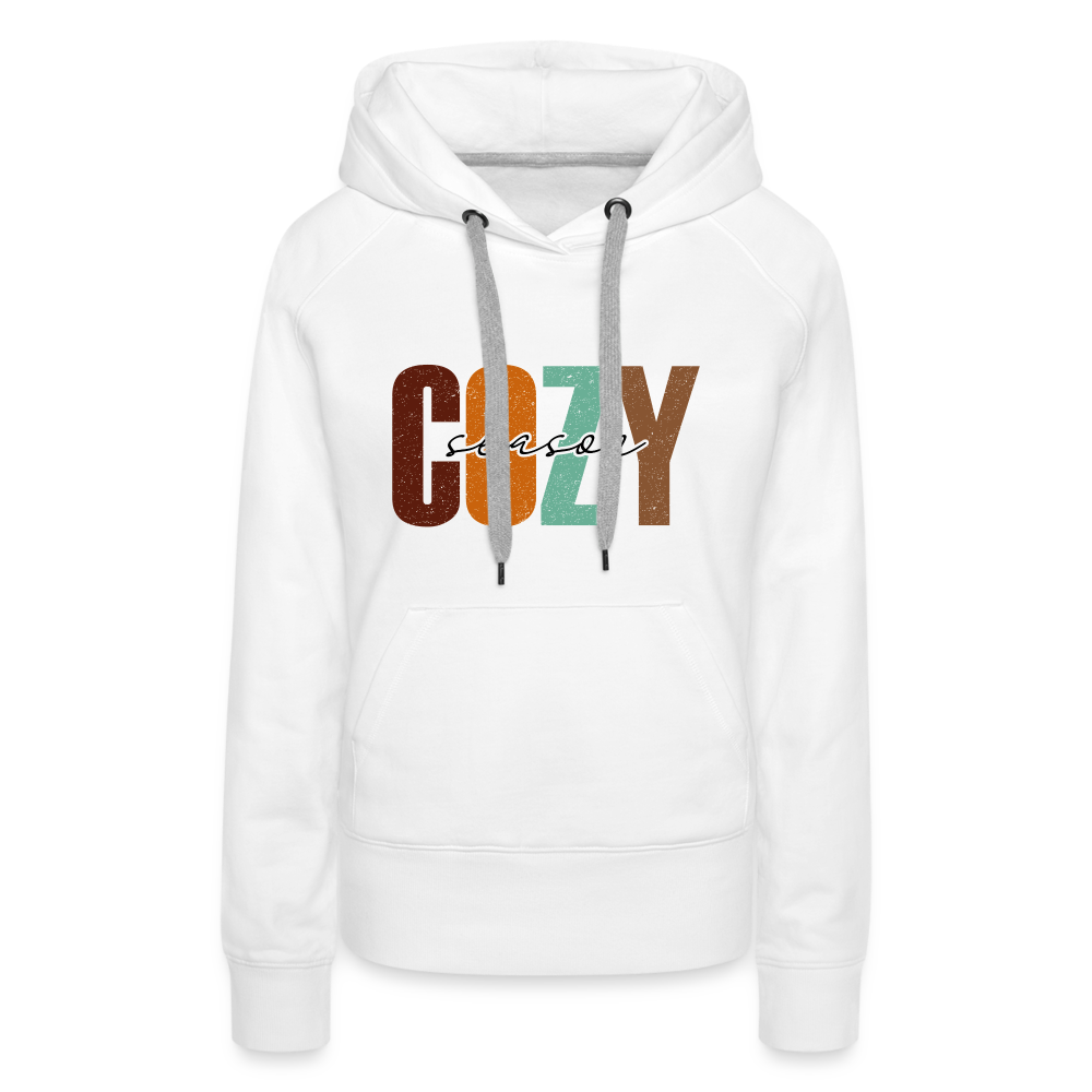 Cozy Season Women’s Premium Hoodie - white