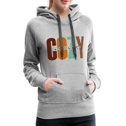 Cozy Season Women’s Premium Hoodie - heather grey