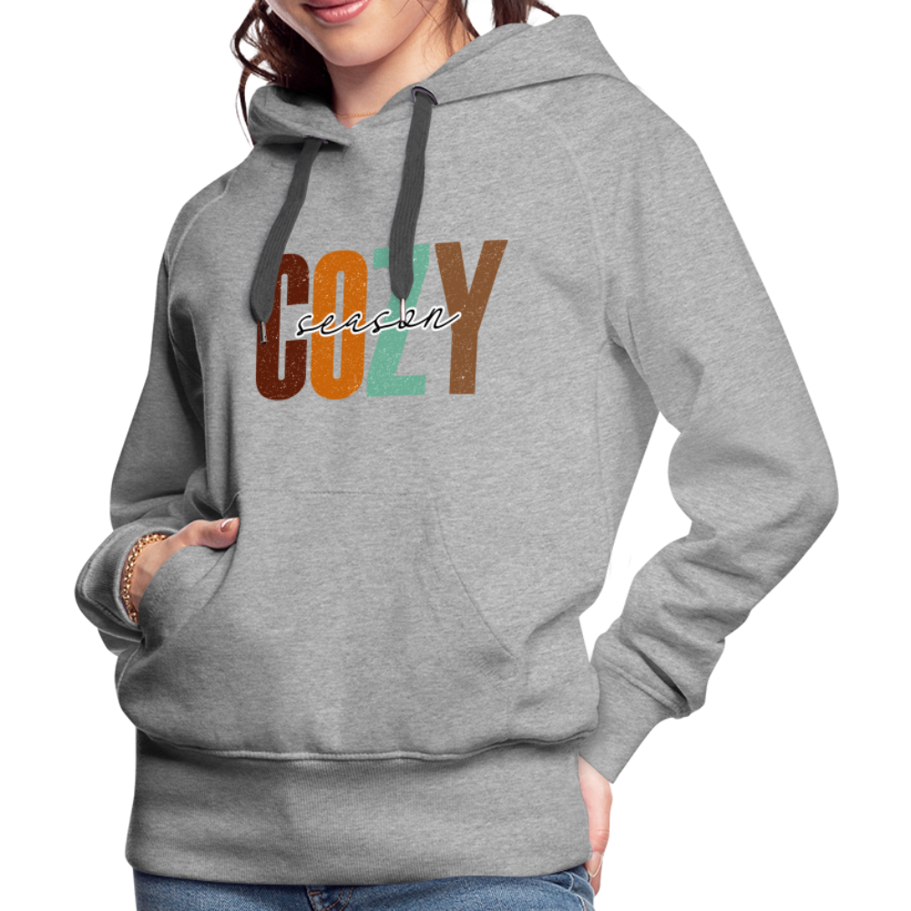 Cozy Season Women’s Premium Hoodie - heather grey