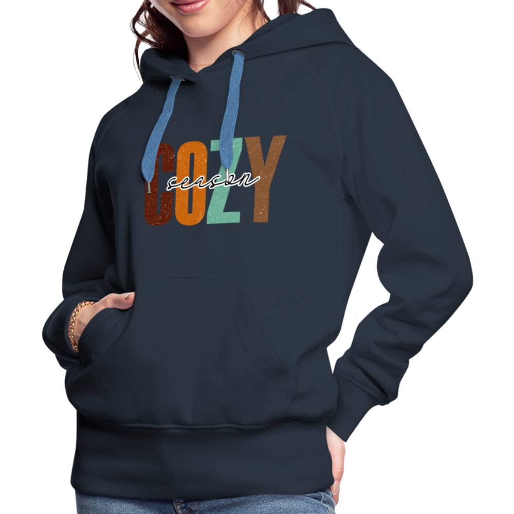 Cozy Season Women’s Premium Hoodie - navy