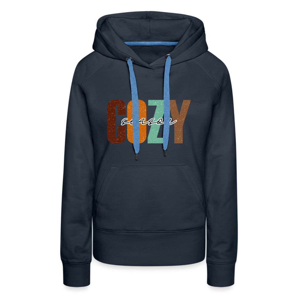 Cozy Season Women’s Premium Hoodie - navy