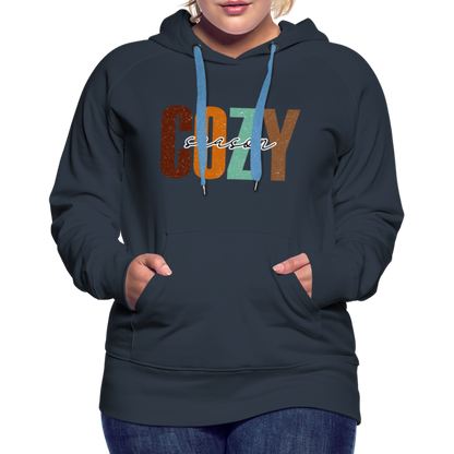 Cozy Season Women’s Premium Hoodie - navy