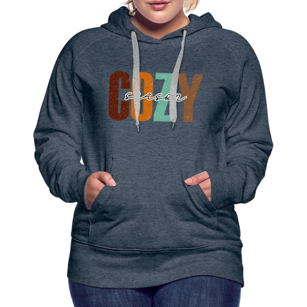 Cozy Season Women’s Premium Hoodie - heather denim