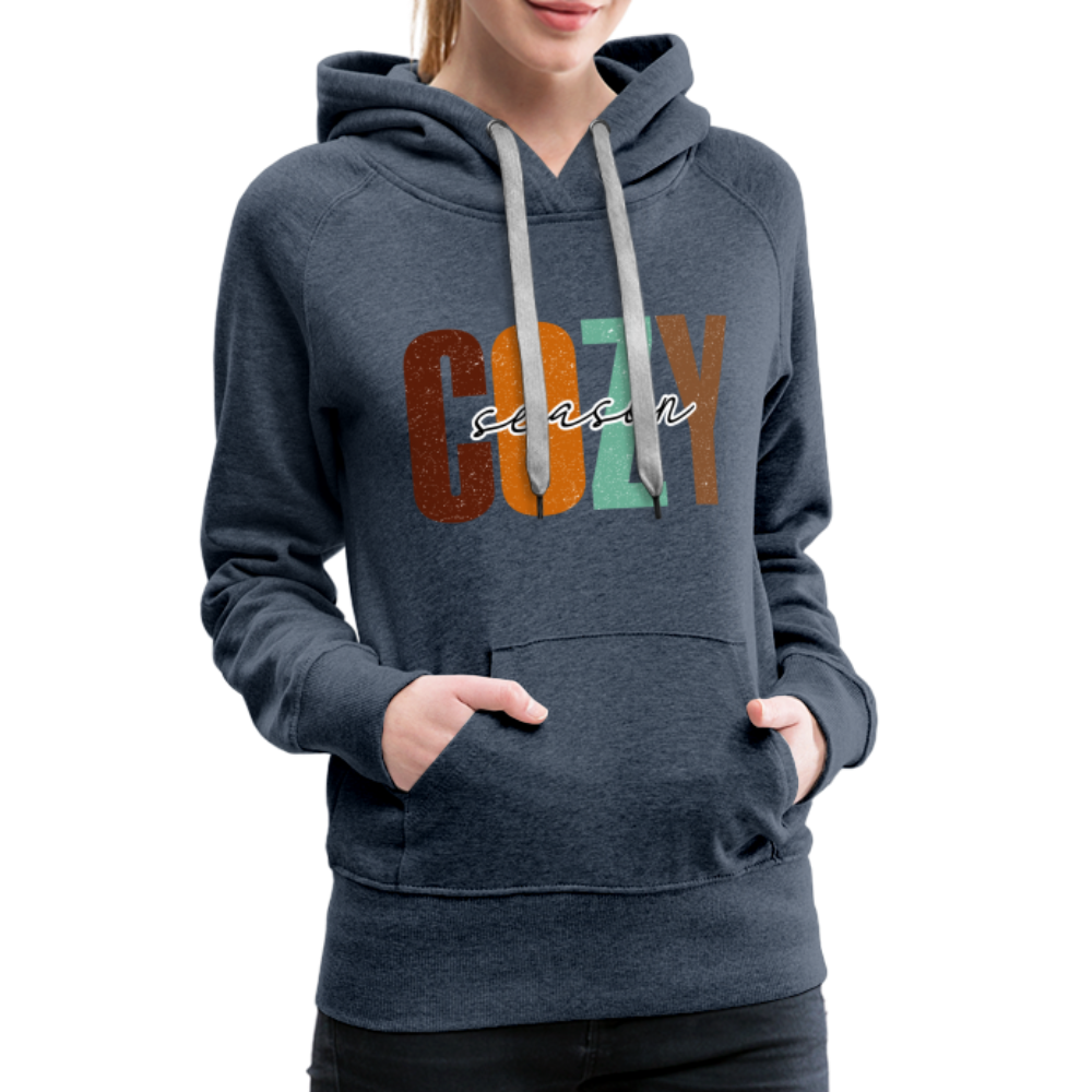 Cozy Season Women’s Premium Hoodie - heather denim