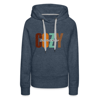 Cozy Season Women’s Premium Hoodie - heather denim