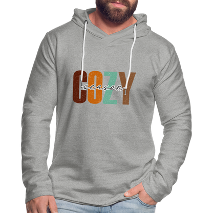 Cozy Season Lightweight Terry Hoodie - heather gray