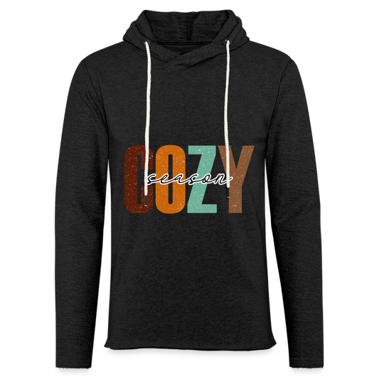 Cozy Season Lightweight Terry Hoodie - charcoal grey