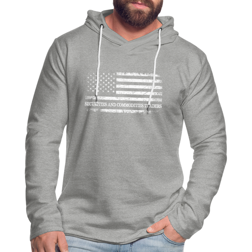 Securities and Commodities Trader Lightweight Terry Hoodie - heather gray