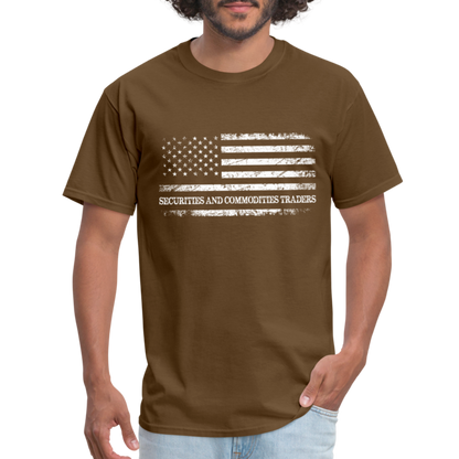 Securities and Commodities Traders T-Shirt - brown