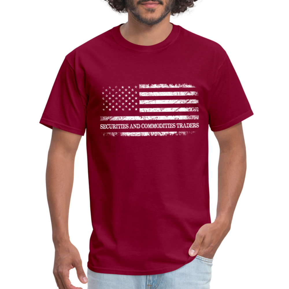 Securities and Commodities Traders T-Shirt - burgundy