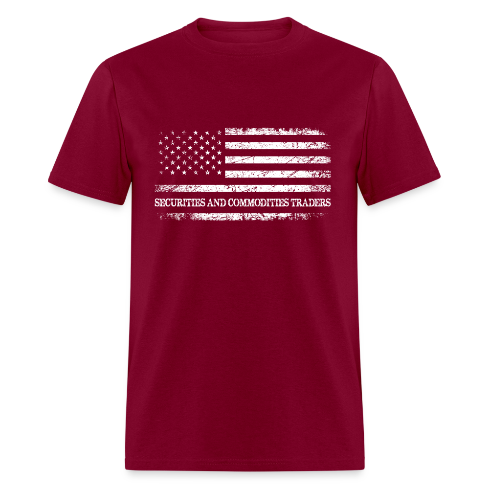 Securities and Commodities Traders T-Shirt - burgundy