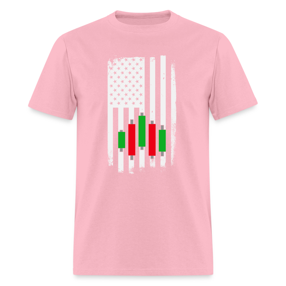Candlestick Flag T-Shirt - pink