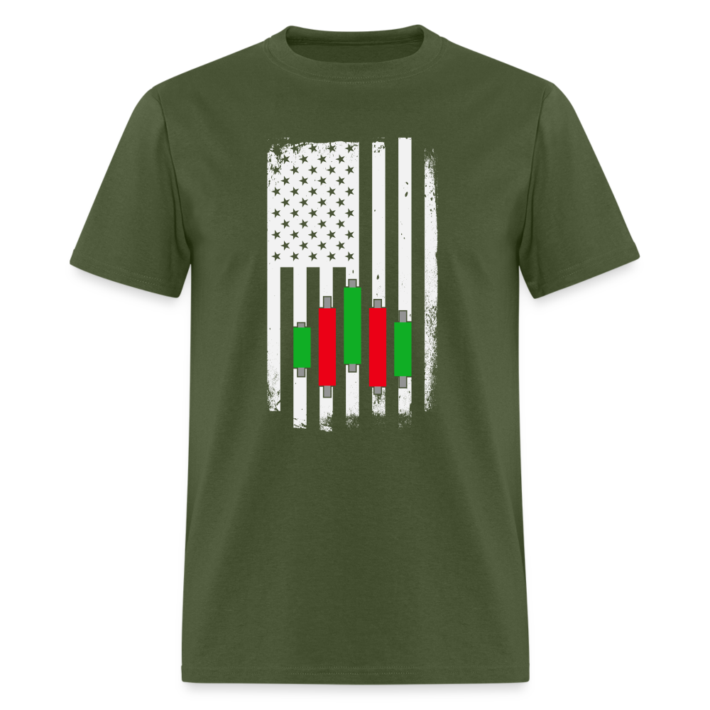 Candlestick Flag T-Shirt - military green