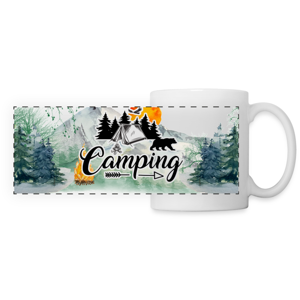 Camping Panoramic Mug - white