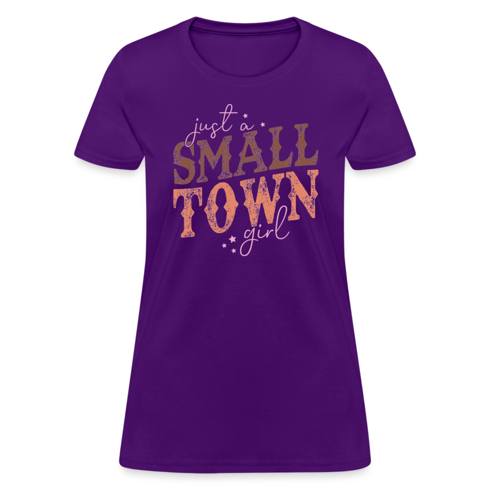 Just A Small Town Girl T-Shirt - purple