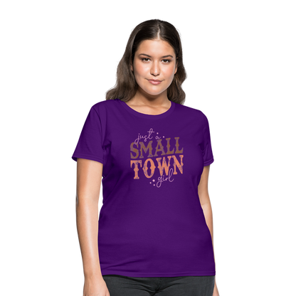 Just A Small Town Girl T-Shirt - purple
