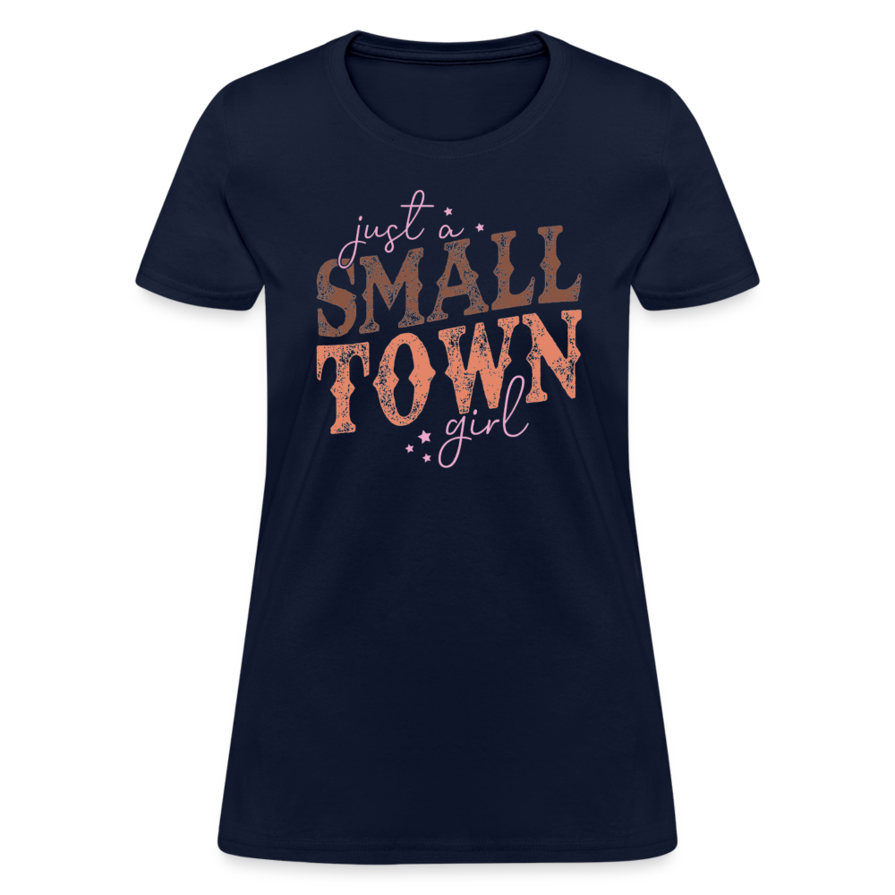 Just A Small Town Girl T-Shirt - navy