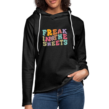 Freak In The Sheets Lightweight Terry Hoodie - charcoal grey
