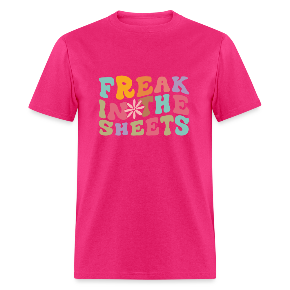Freak In The Sheets T-Shirt - fuchsia