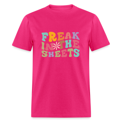 Freak In The Sheets T-Shirt - fuchsia