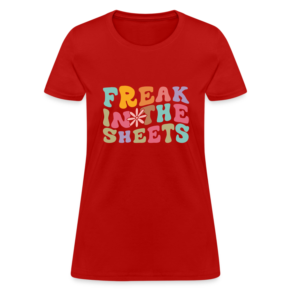 Freak In The Sheets Women's T-Shirt - red