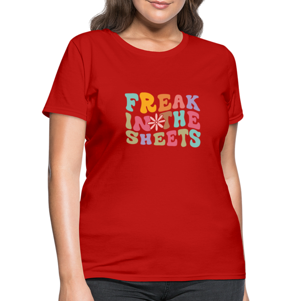 Freak In The Sheets Women's T-Shirt - red