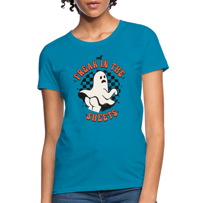 Freak In The Sheets Women's T-Shirt - turquoise