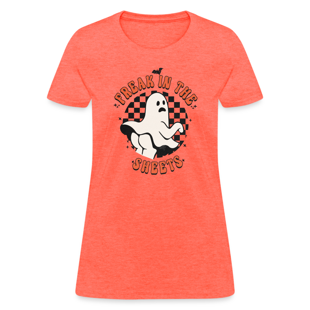 Freak In The Sheets Women's T-Shirt - heather coral