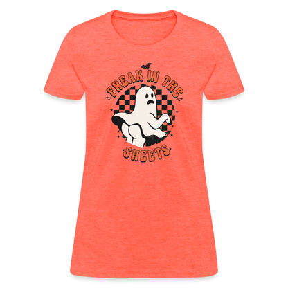 Freak In The Sheets Women's T-Shirt - heather coral