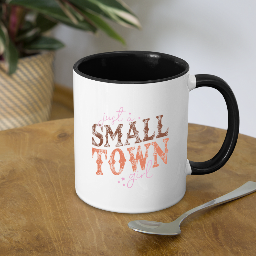 Just A Small Town Girl Coffee Mug - white/black