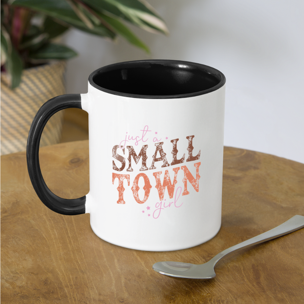 Just A Small Town Girl Coffee Mug - white/black