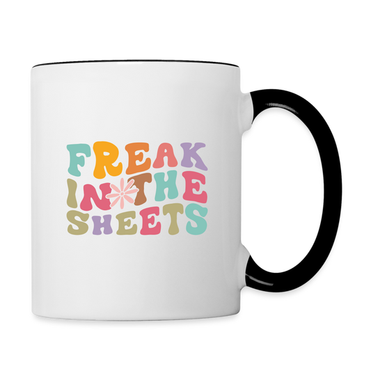 Freak In The Sheets Coffee Mug - white/black