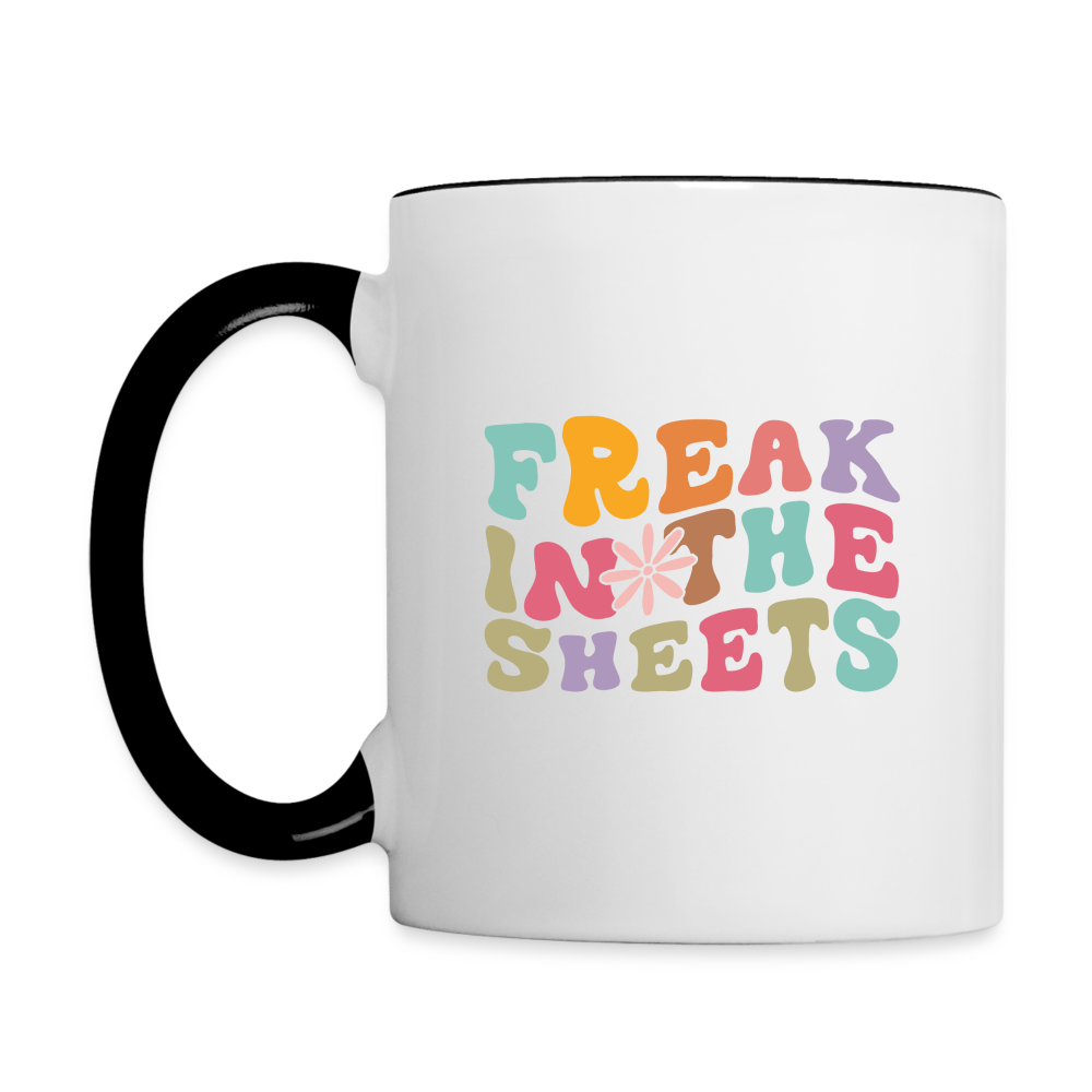 Freak In The Sheets Coffee Mug - white/black