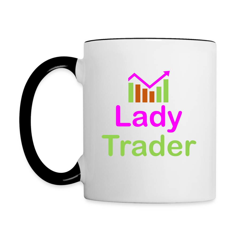 Lady Trader Coffee Mug - white/black
