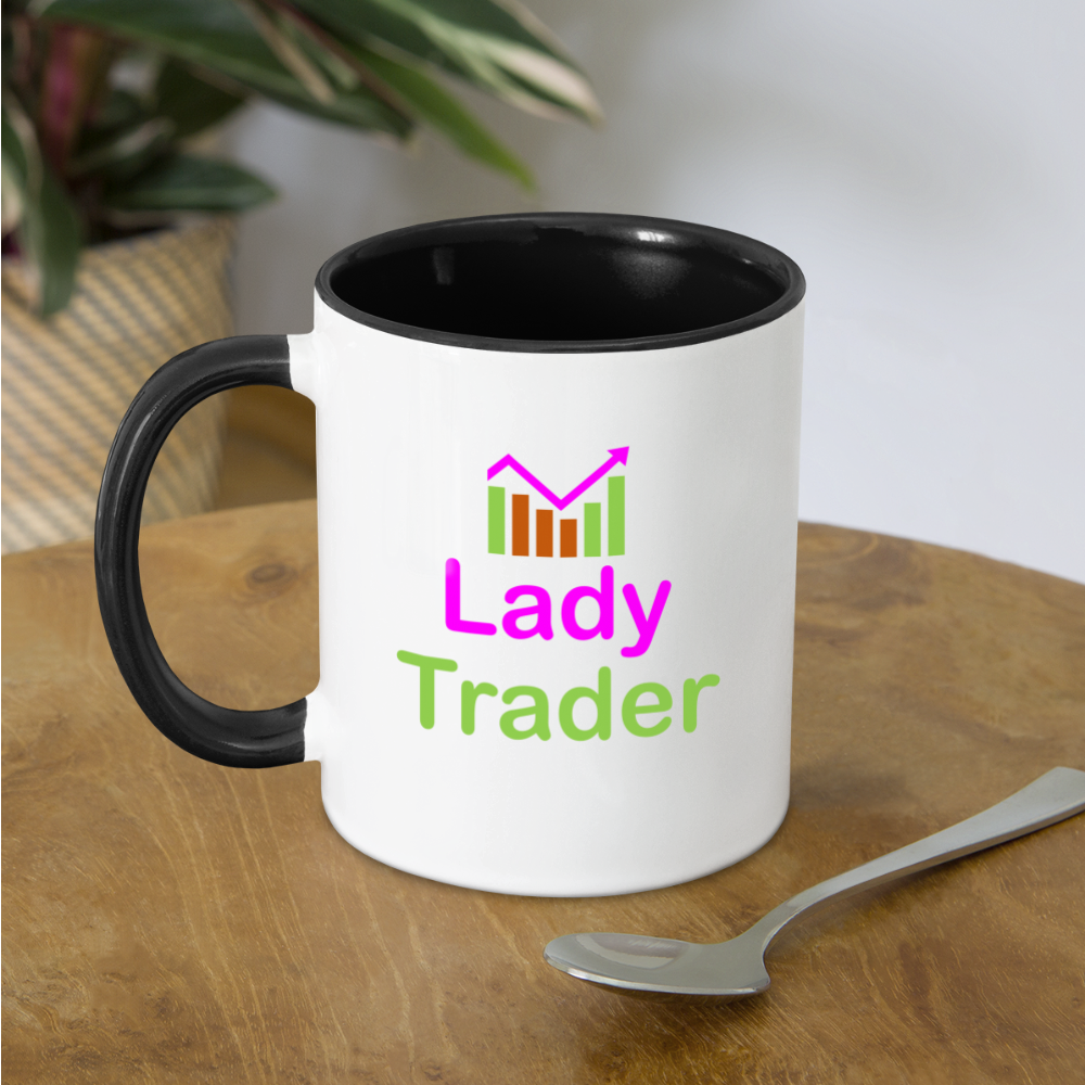 Lady Trader Coffee Mug - white/black