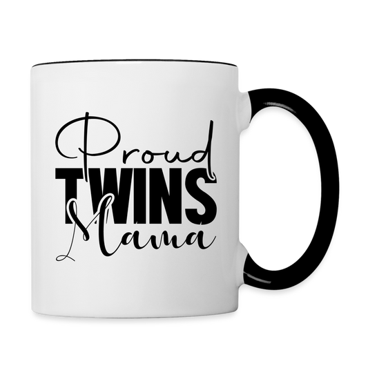 Proud Twins Mama Coffee Mug - white/black
