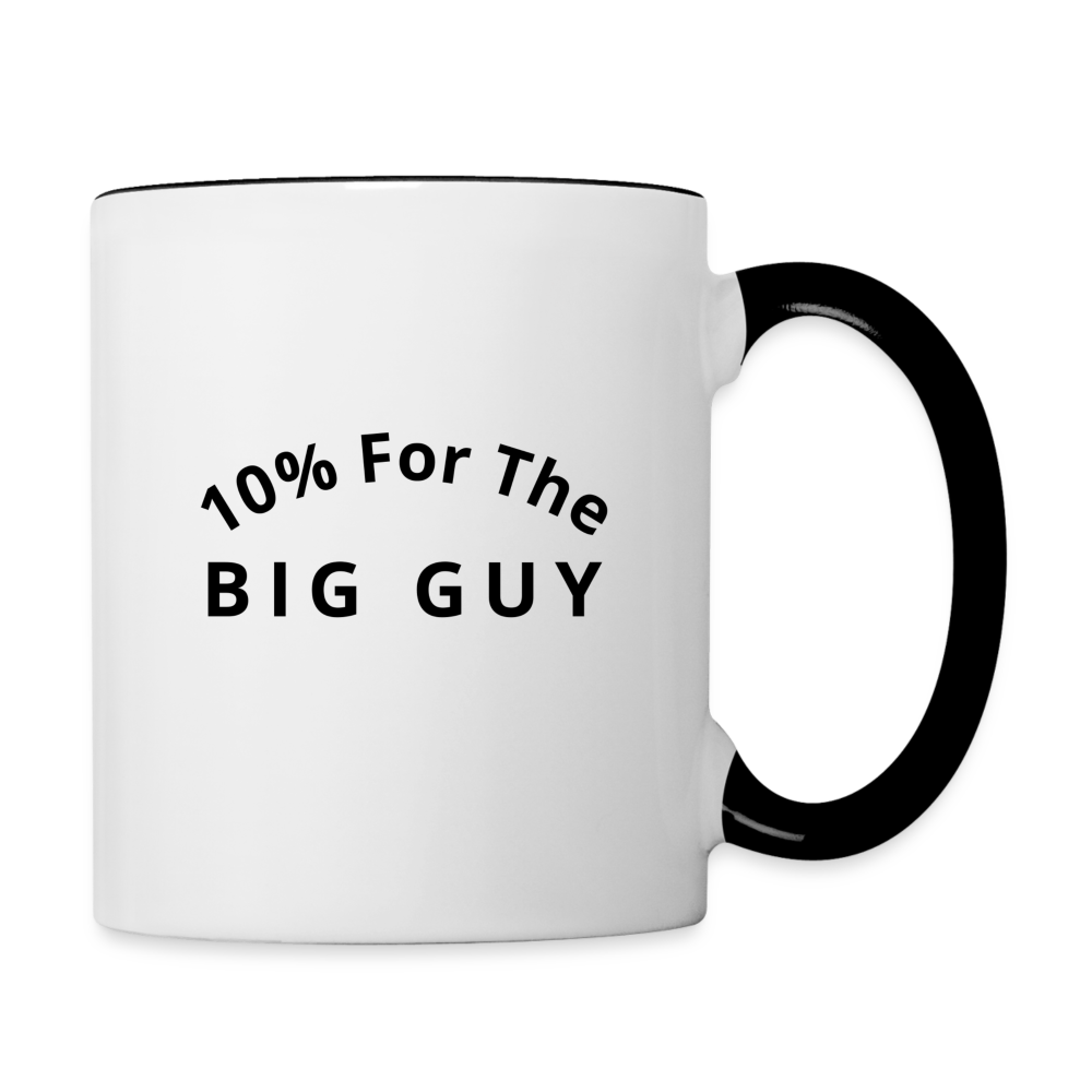 10% For The Big Guy Coffee Mug - white/black