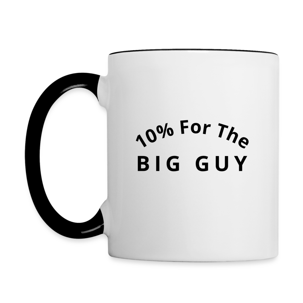 10% For The Big Guy Coffee Mug - white/black