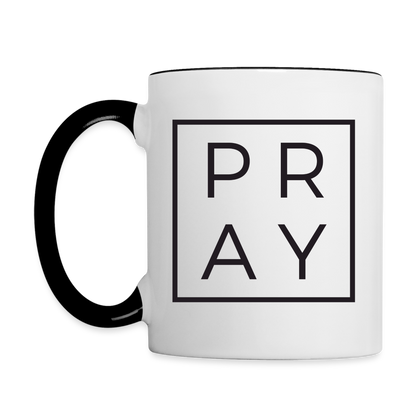 Pray Coffee Mug - white/black