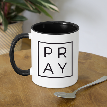 Pray Coffee Mug - white/black